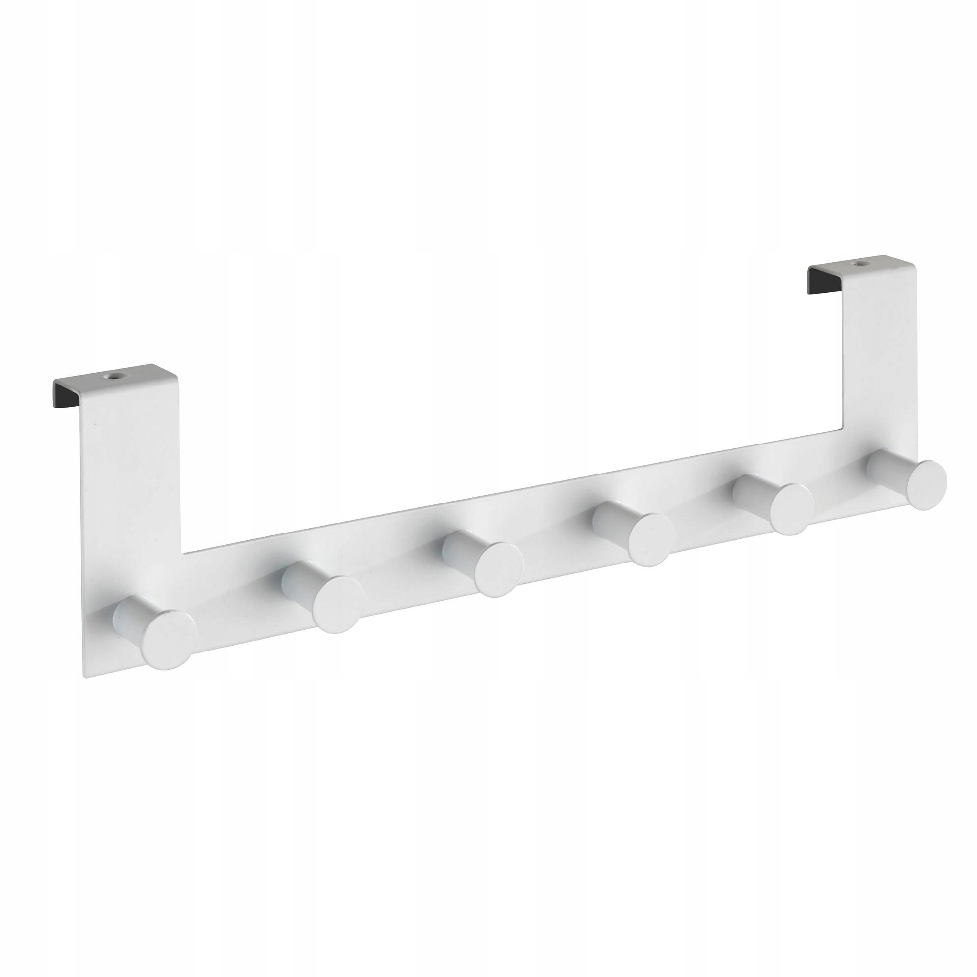 Věšák Na Dveře Bílý Kovový 5,5X11X39 CM 6 Háčků Celano Wenko