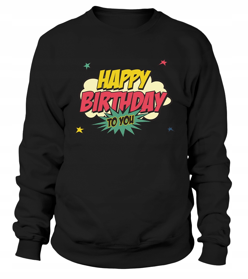 Dámská Mikina Happy Birthday To You XL černá
