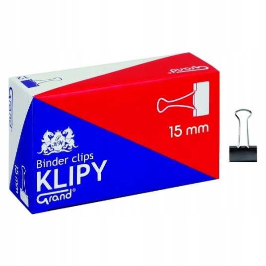 

Klipy do akt Grand 15 mm