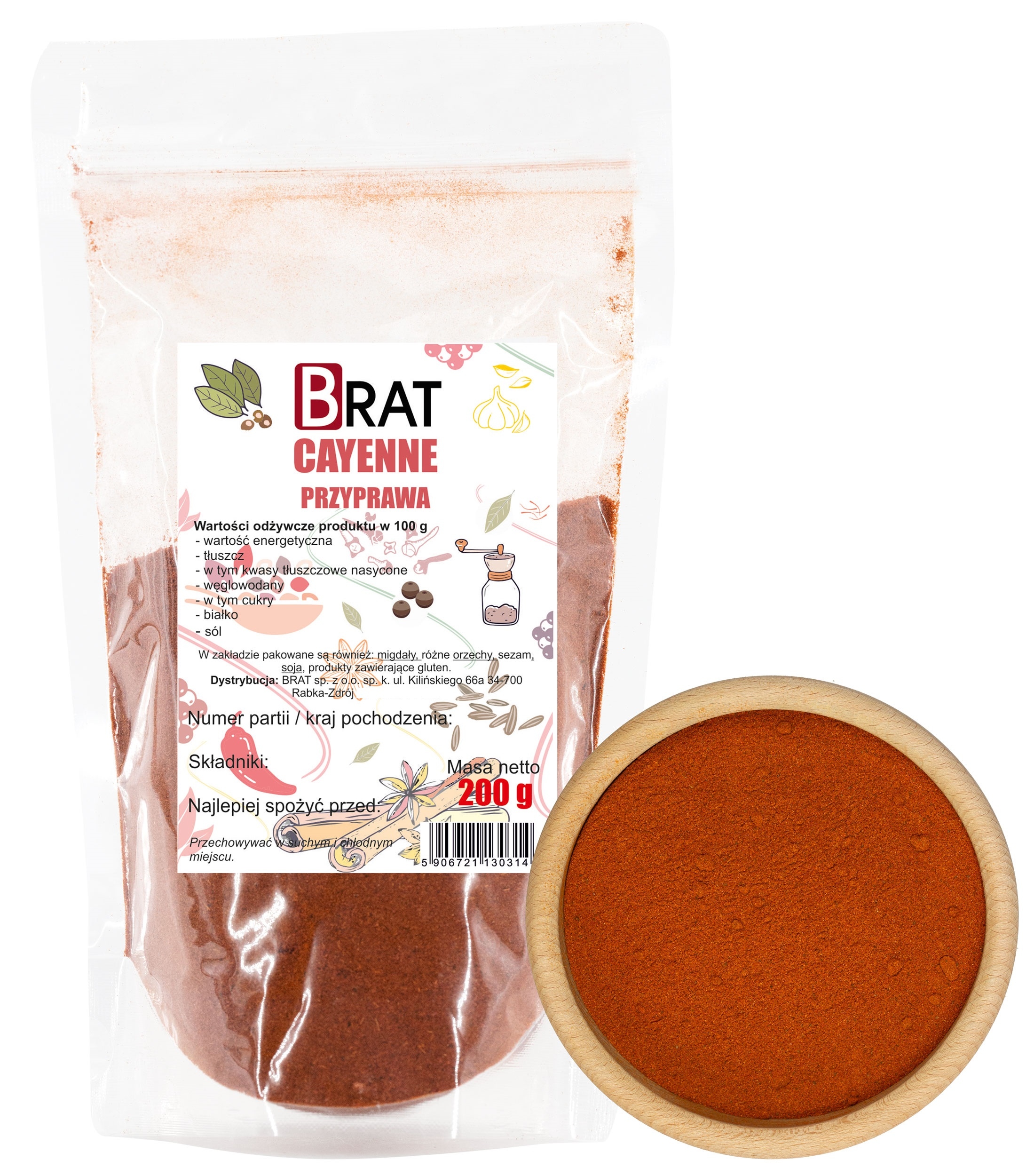 PIEPRZ CAYENNE 200g Kajeński mielony bardzo ostry