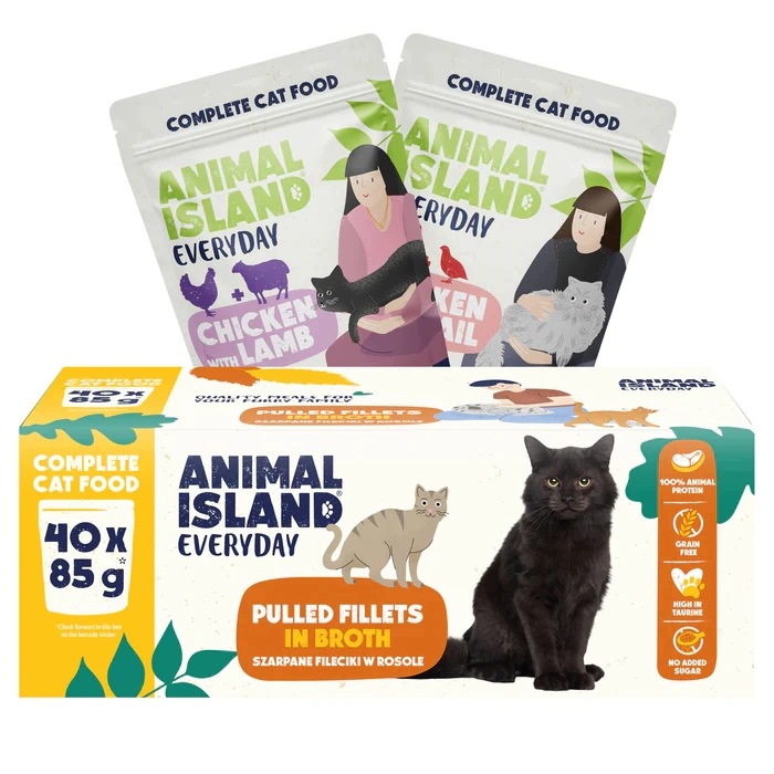 Mokré krmivo pro kočky Animal Island Everyday mix chutí 40x85 g
