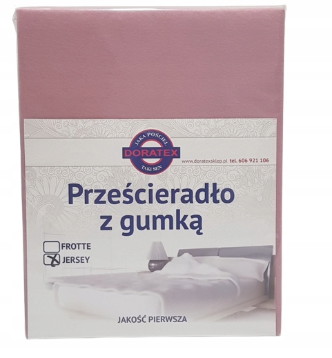 

Prześcieradło Z Gumką Bawełna Pudrowy Róż 120x200