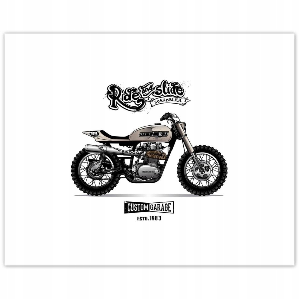 

Plakat 50x40 Motocykl Zabytek Vintage