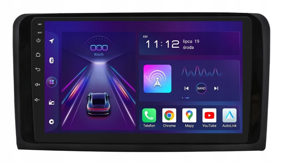Rádio 2DIN Android Mercedes ML W164 Gl X164 8/256 Gb Dsp Carplay Lte