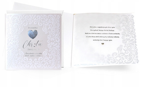 

Pamiątka Chrztu świętego na chrzest kartka