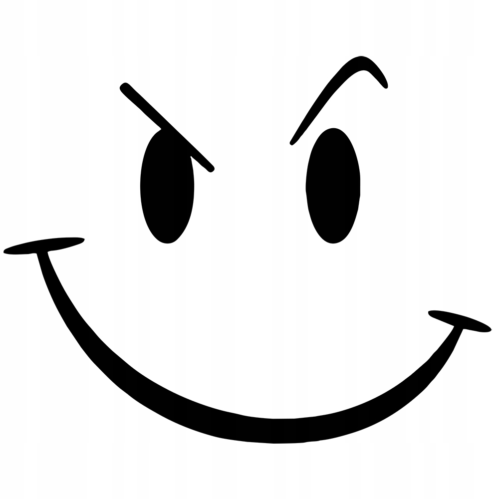 

Naklejka na samochód Buźka Emoji Uśmiech 12x15