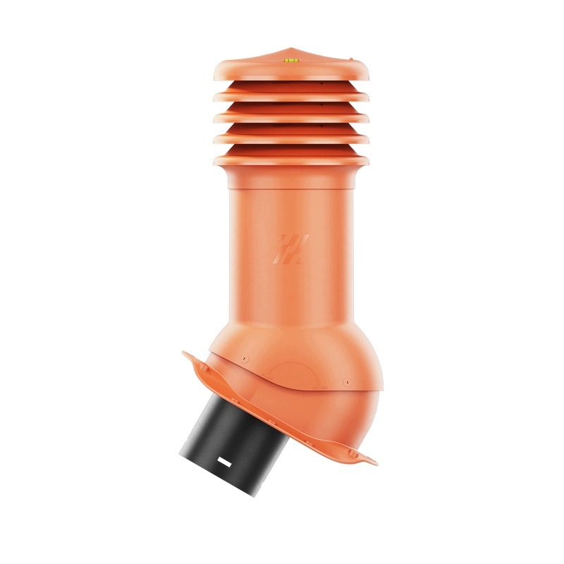 Vetrací krb HiVent pre plechovú krytinu, profil Z, priemer 150 mm, tehlový
