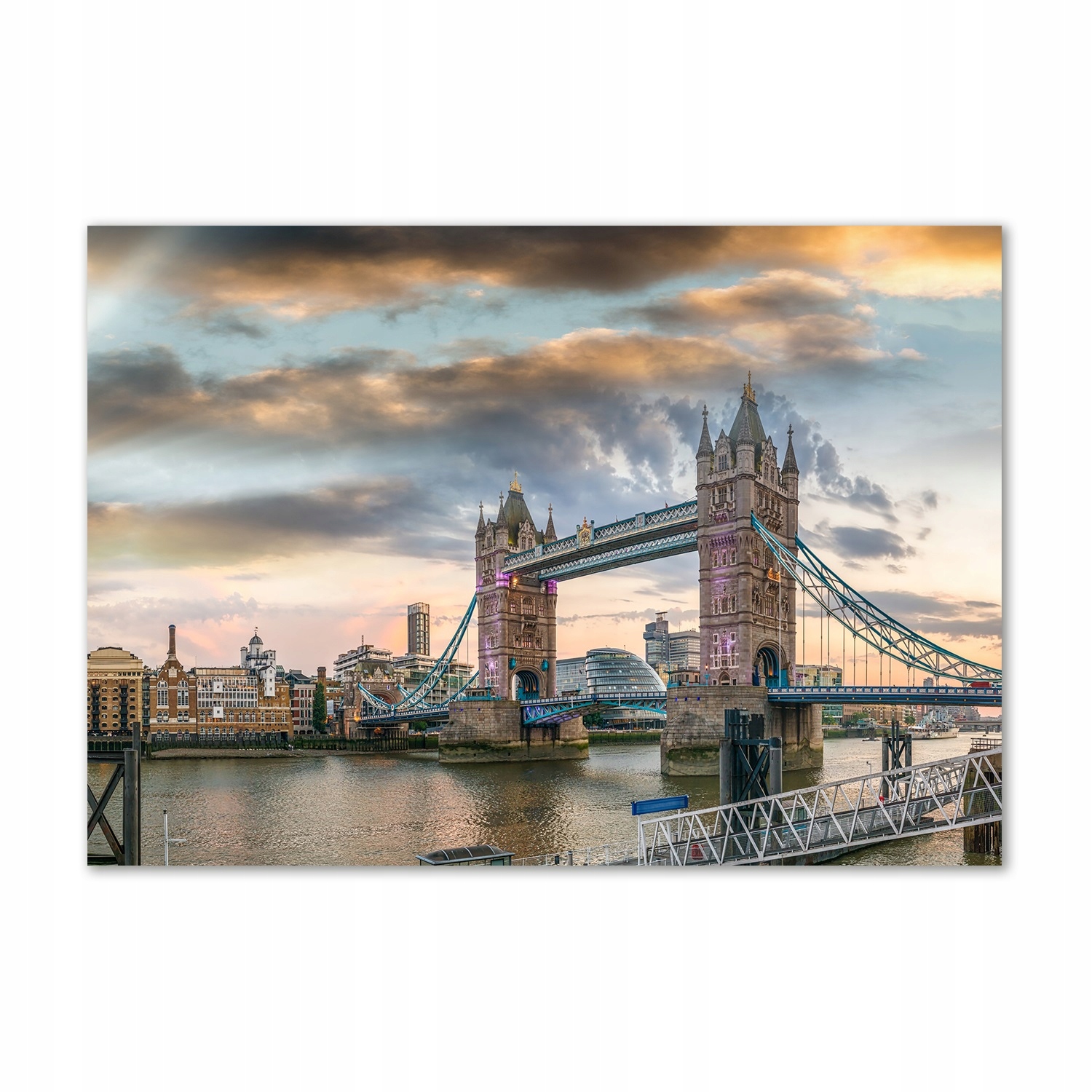 Skleněný obraz Tower Bridge Londýn 100x70