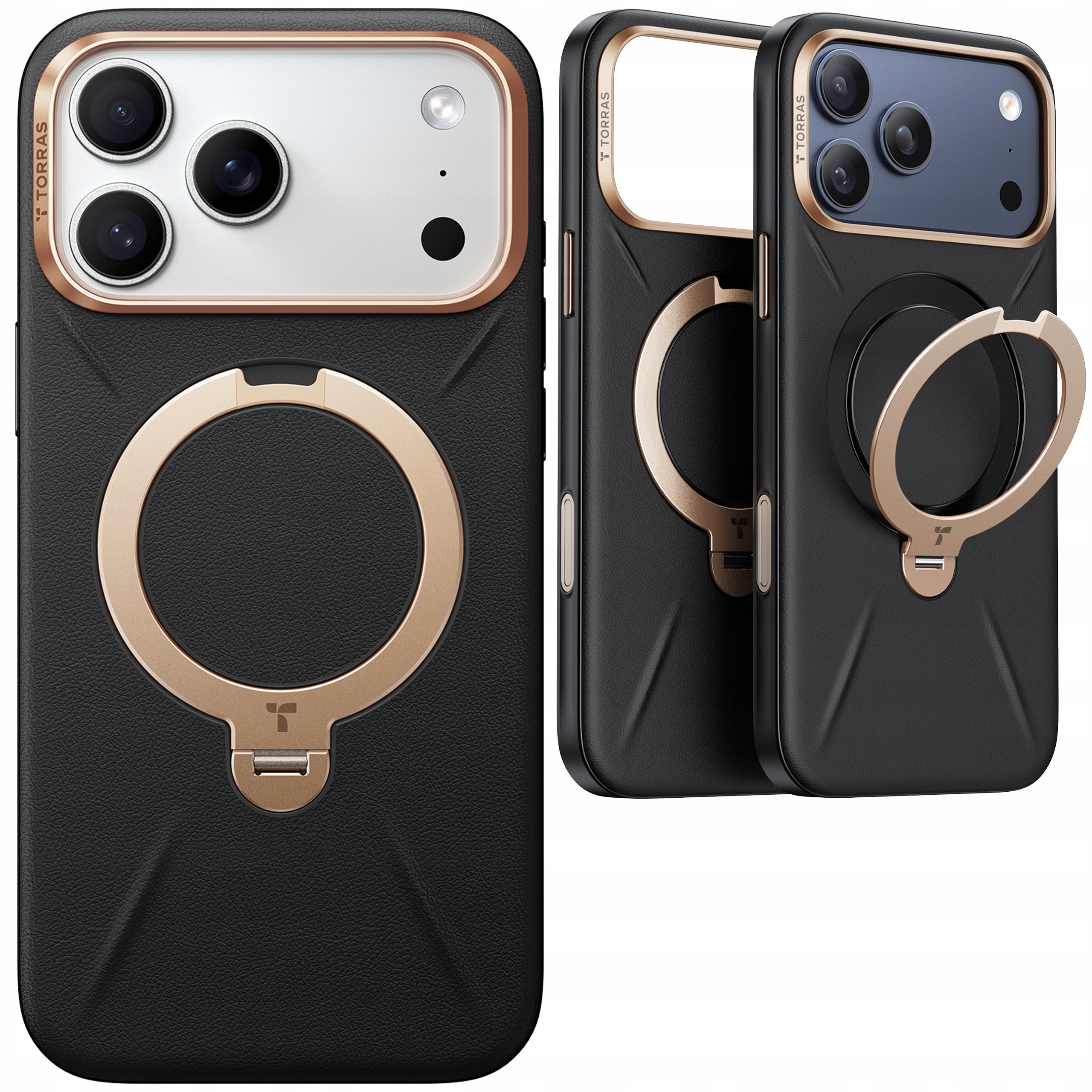 Torras Ostand VegSkin Case Etui MagSafe z Uchwytem do iPhone 17 Pro Cover