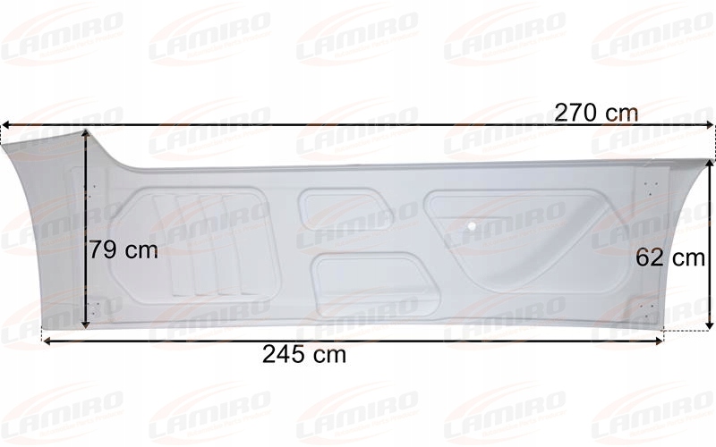 MERCEDES ACTROS MP4 PANEL SPOILER OSŁONA ZABUDOWA MIĘDZYOSIOWA PRAWA Numer katalogowy części 19883EX