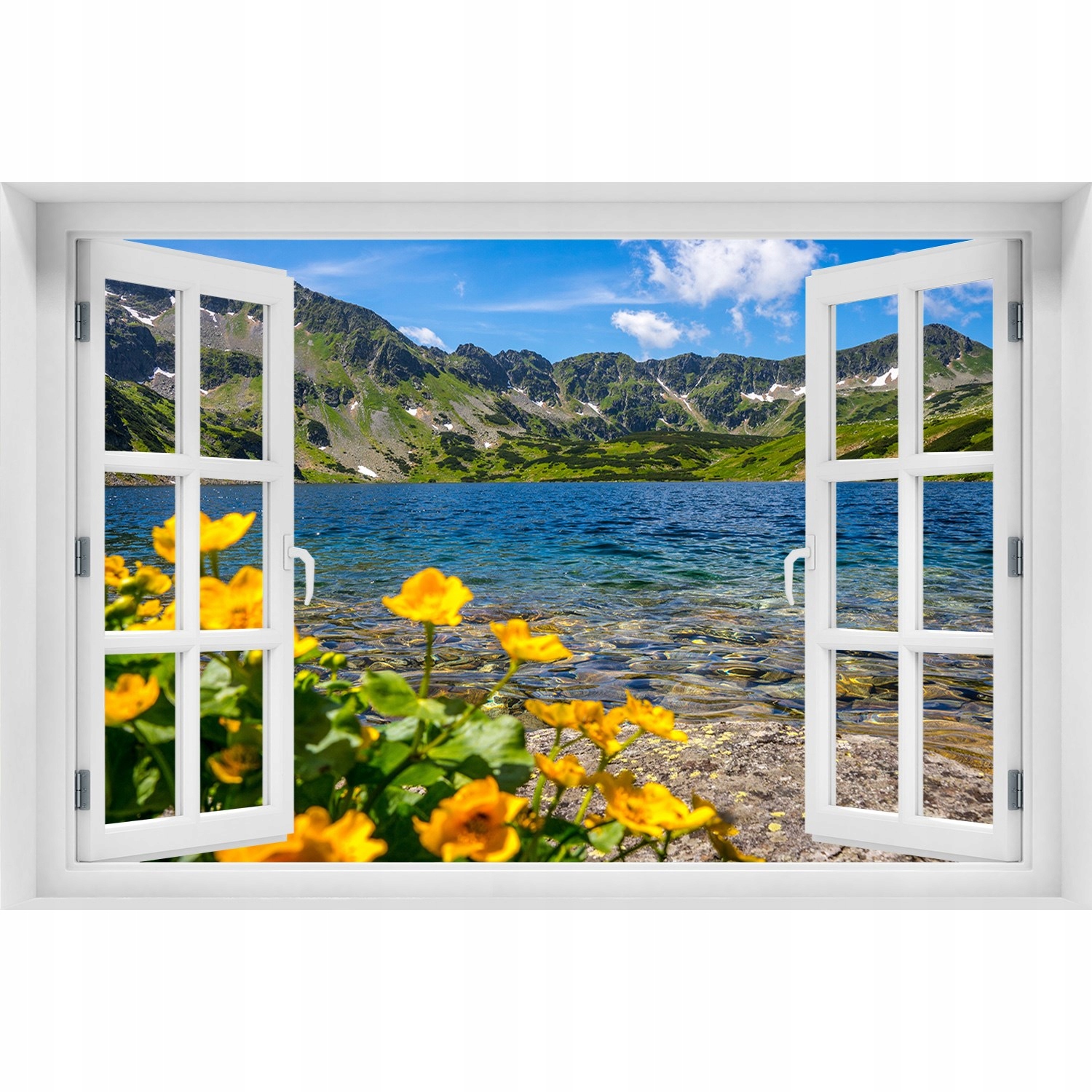 

Okno Naklejka ścienna Jezioro w górach 150x100
