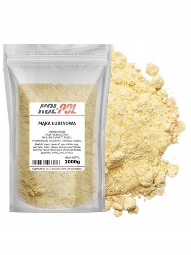 Levně 2x Lupinová Mouka 1kg Keto bohatá na bílkoviny a vláknina na chléb, kvalita Kol-Pol