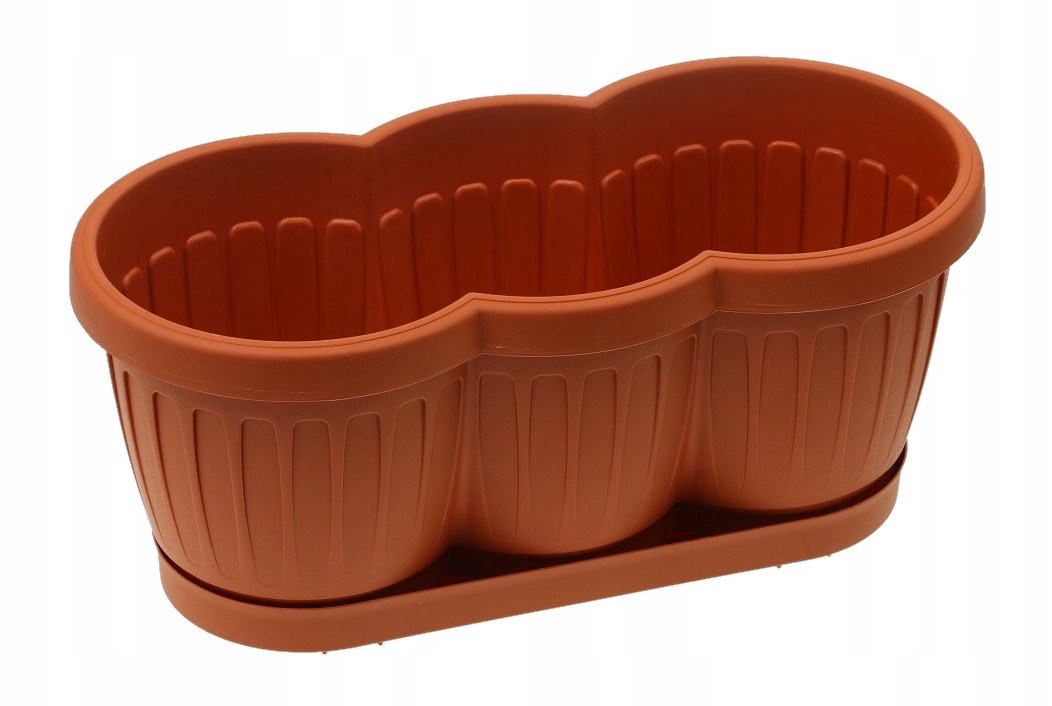 DONICZKA BALKONOWA DONICA 40 cm + PODSTAWKA