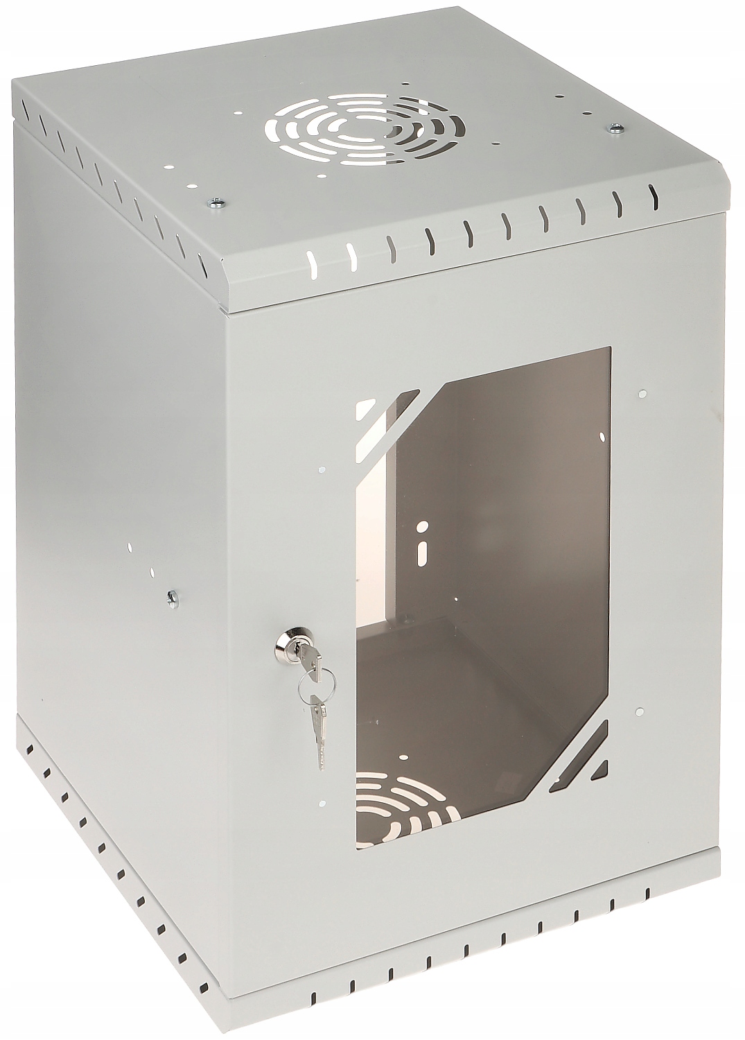 Szafa Rack 10" wisząca RC10-9U-300GG Szara Szkło