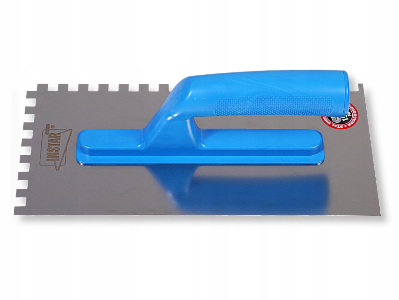 PACA NIERDZEWNA ZĘBATA 128x270 MM - ZĄB 6x6 MM UCHWYT POLSKI PRODUKT Waga produktu z opakowaniem jednostkowym 0.5 kg