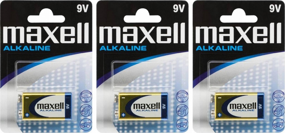 

Bateria alkaliczna Maxell 9V 6LR61 3 szt