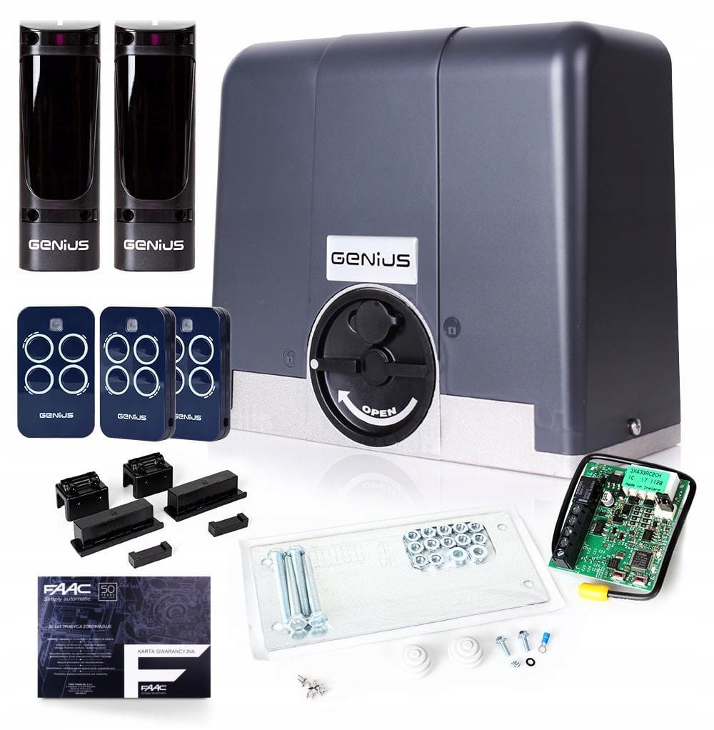 Sada pohonu pro posuvné brány Genius Blizzard 900 automatický pohon