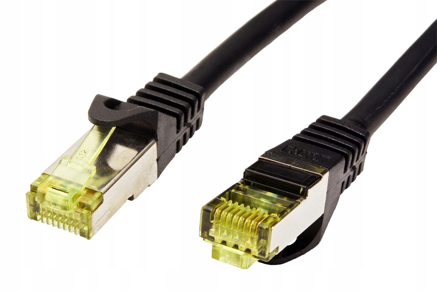 Goobay S/ftp patchkabel kat. 7, s konektory RJ45, Lsoh, 25m, černý