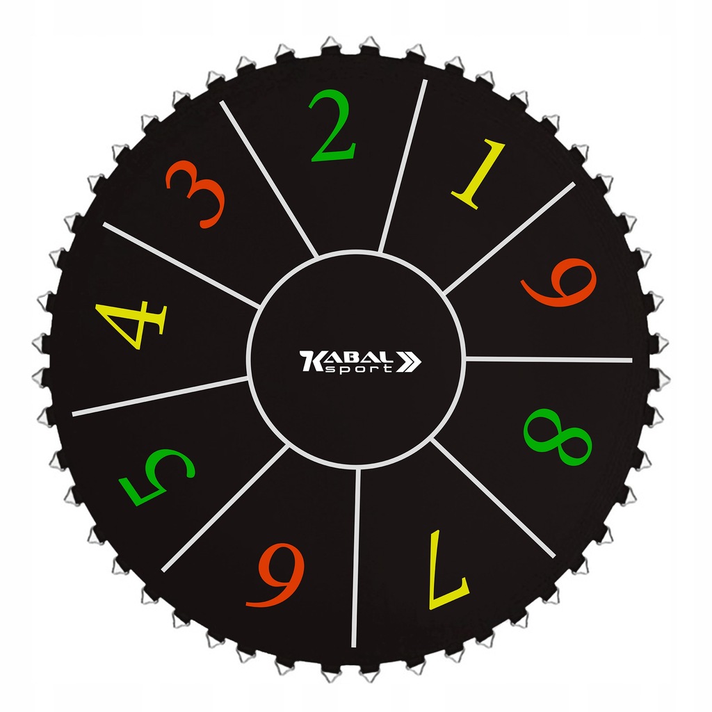 MATA do TRAMPOLINY BATUT 427 cm 14FT NA 96 SPRĘŻYN z NUMERKAMI CYFRAMI