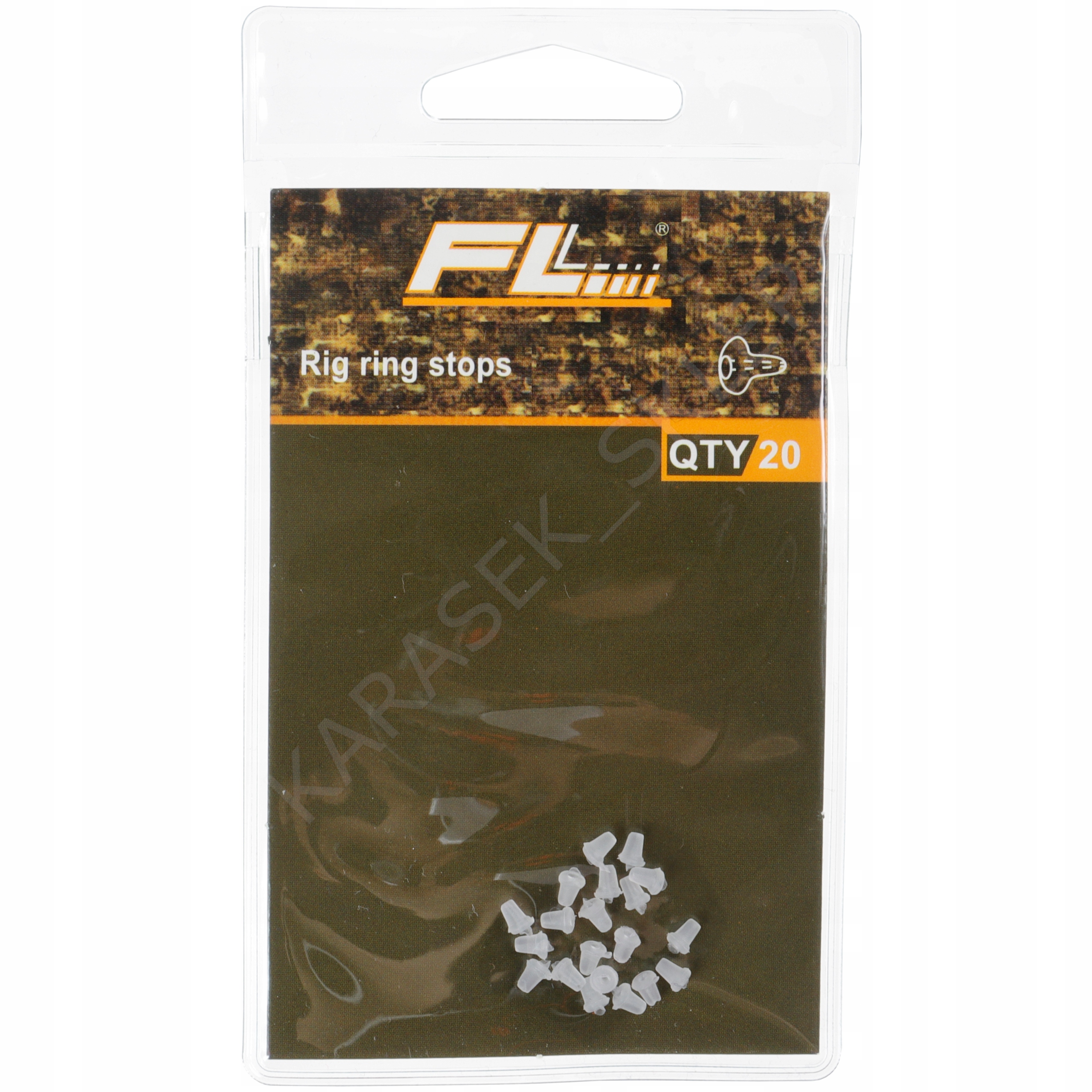 

Stopery na haczyk przeźroczyste bezbarwne 20 sztuk