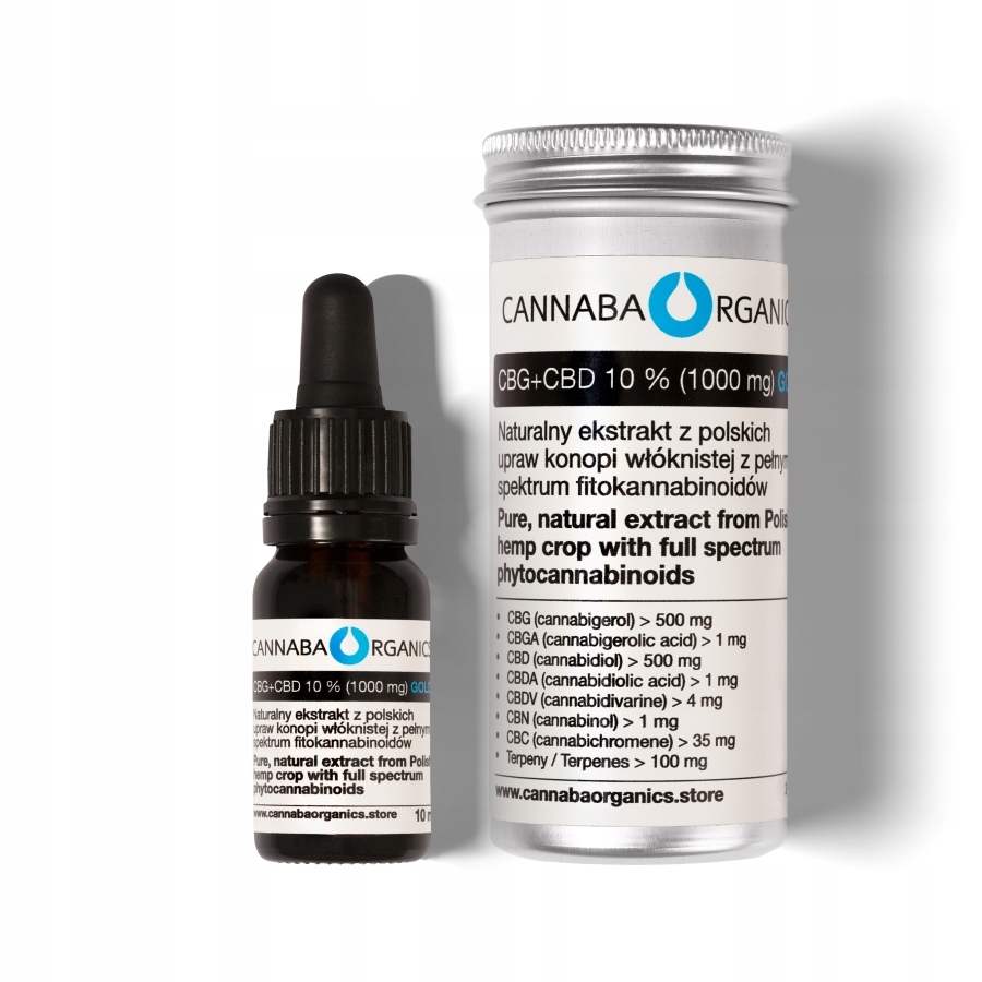 

Polski Olej Konopny 10% Cbg+cbd 10 ml
