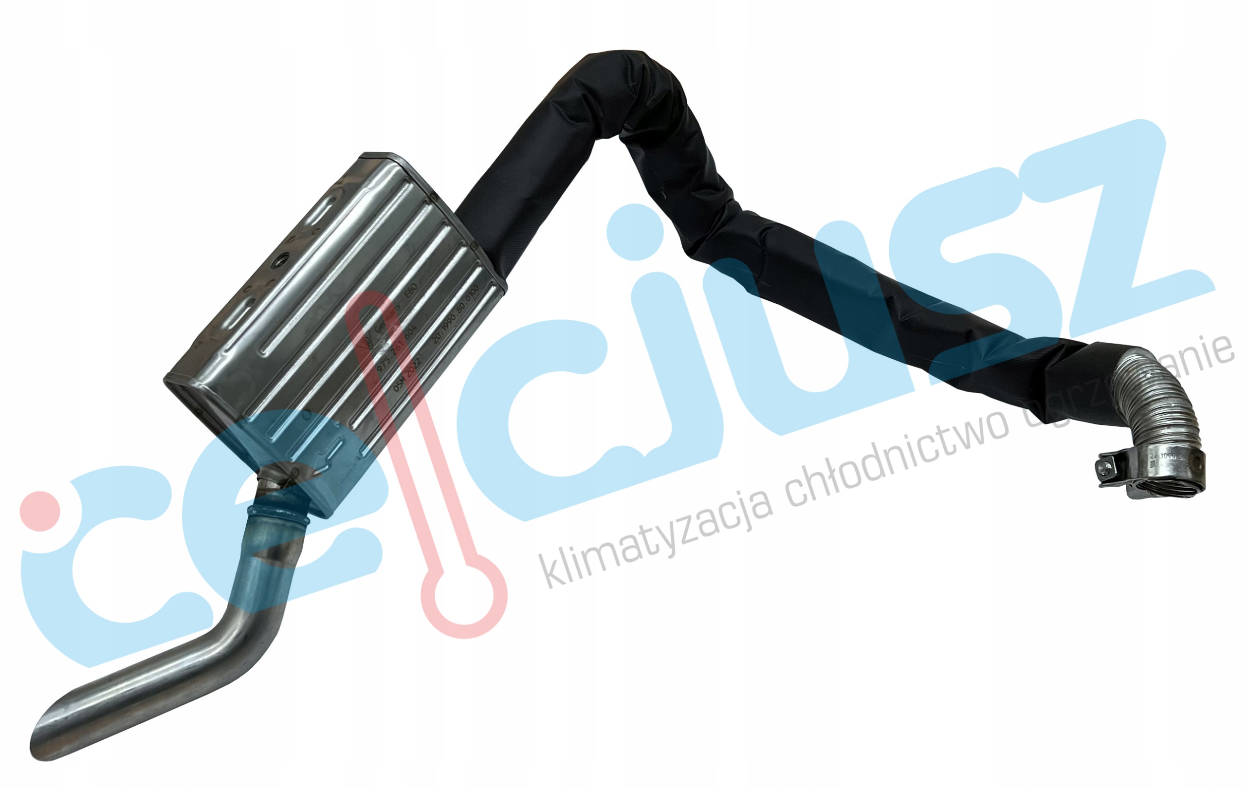 CEL457 - Глушитель выхлопных газов 24 мм Eberspaecher + обшивка + хомут