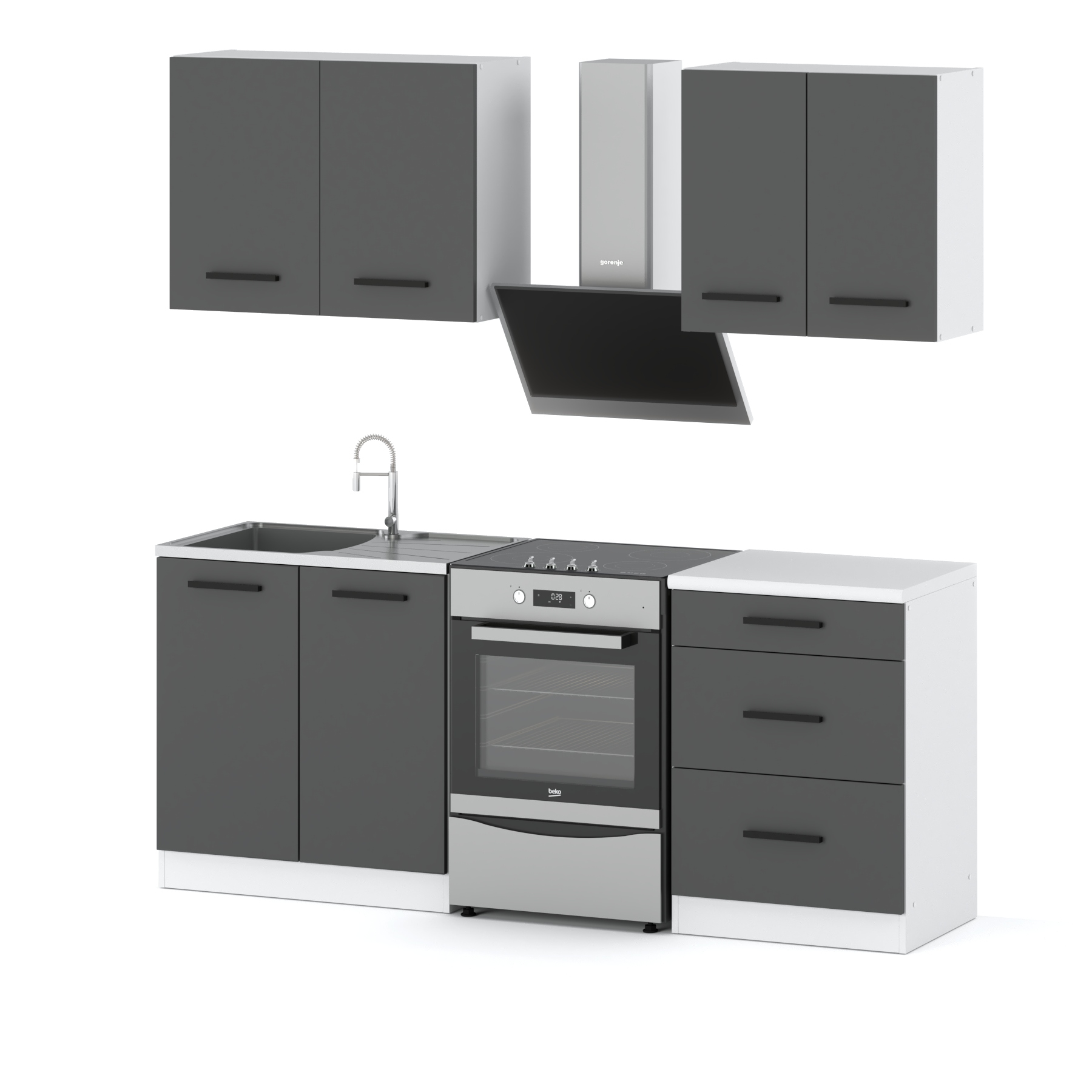 

Meble kuchenne Kuchnia Mango Mini 2.0m