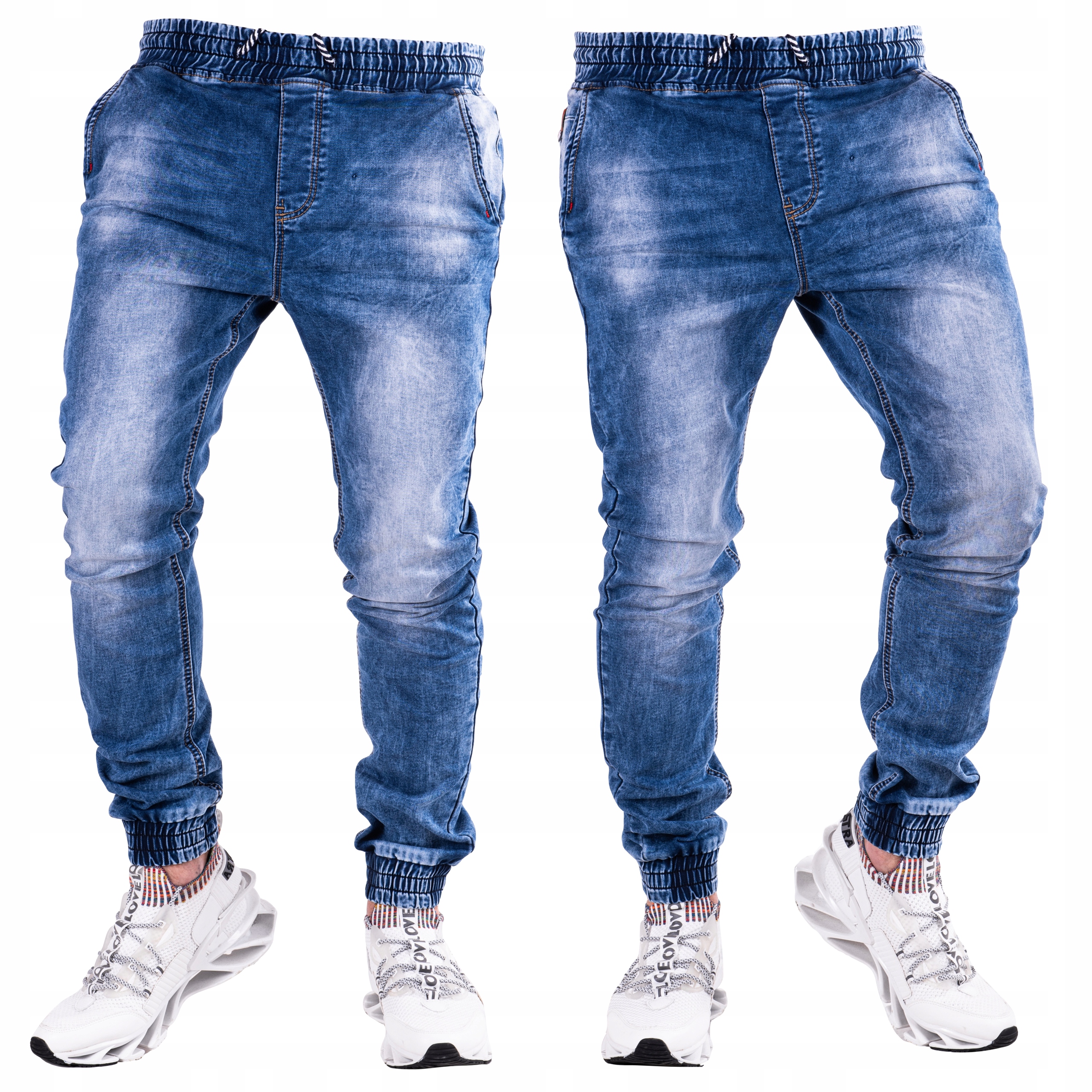 

Spodnie joggery jeansowe męskie Aurele r.35
