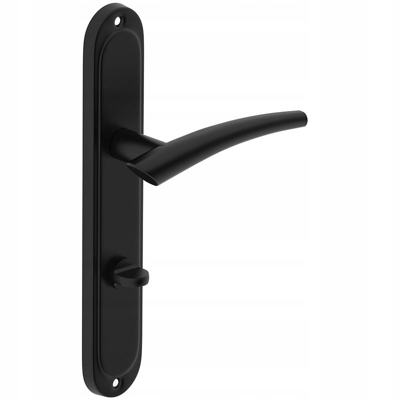 

czarna klamka długi szyld Roma łazienkowa Wc