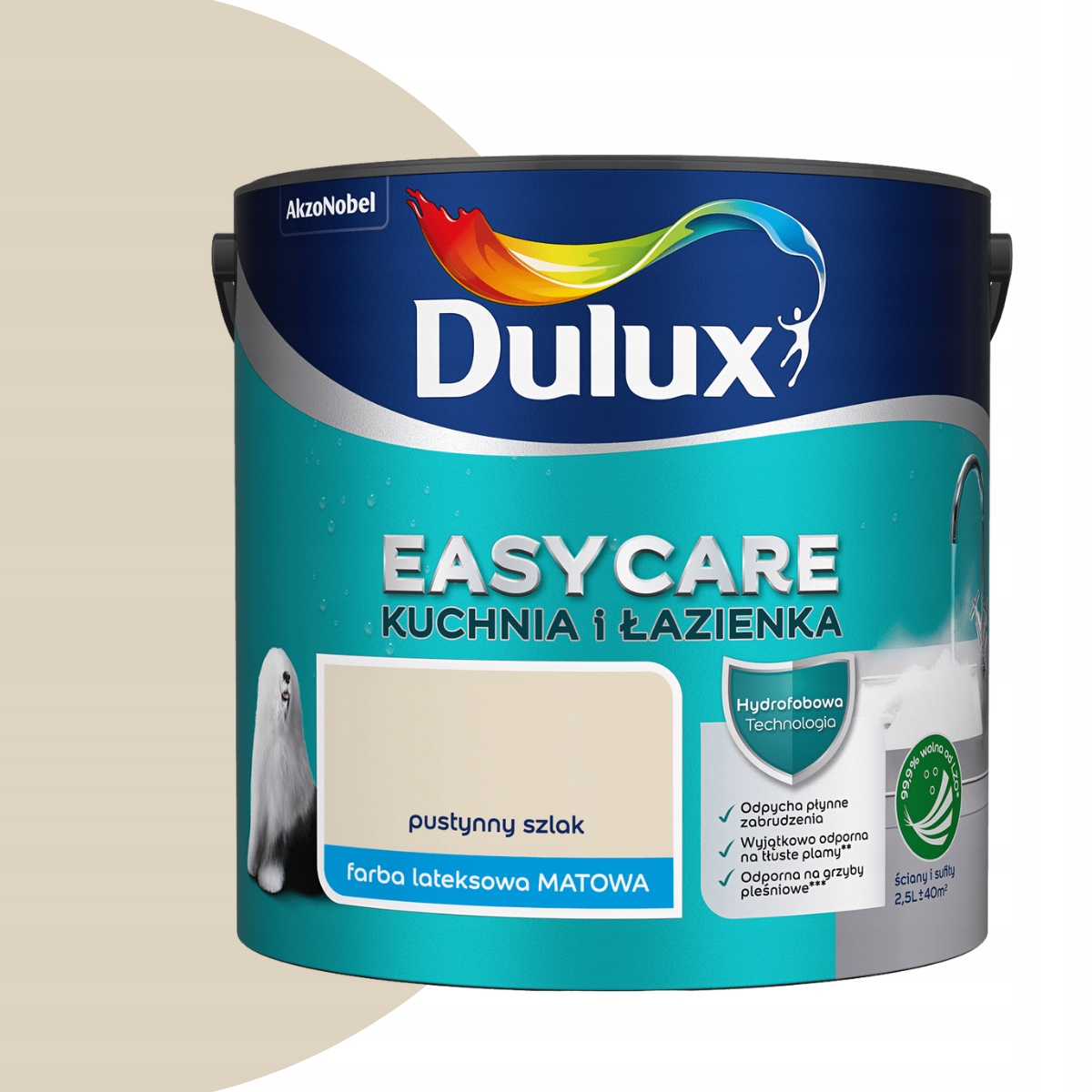 Dulux Easy Kuchyně Koupelna 2,5L Pouštní stezka Mat