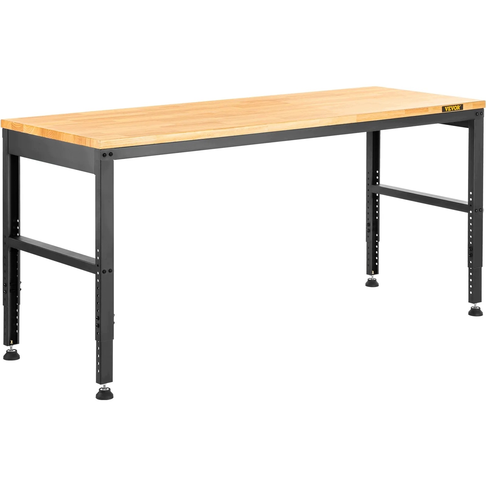 Pracovní stůl hnědý 900 kg 135x46x97 cm, nastavitelná dubová deska