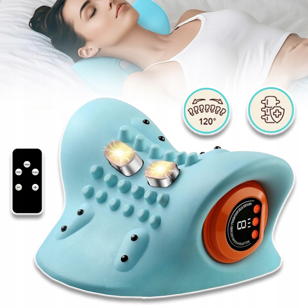 Poduszka Pod Kark Masaż Elektryczny Masażer Dla Szyi Ulga Masażer Na Ból