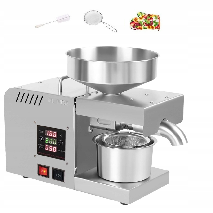 nierdzewnej Automatyczna prasa do oleje z Kontrola teploty 1,5KW