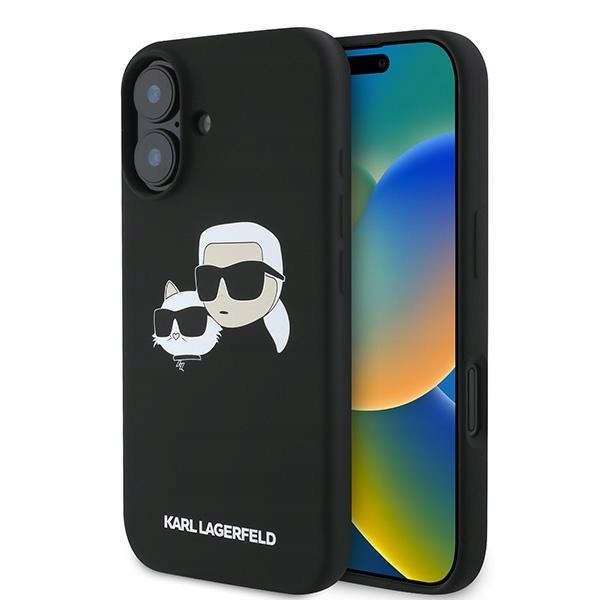 Karl Lagerfeld KLHMP16MSKCHPPLK iPhone 16 Plus 6.7" czarny/black hardc