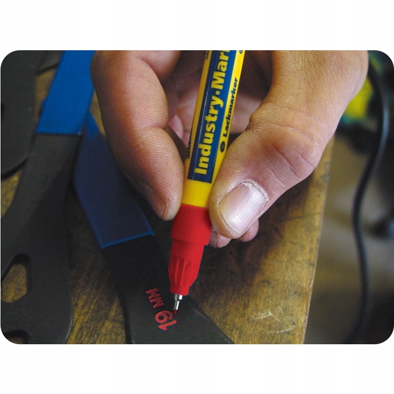 Marker przemysłowy BLEISPITZ 0,8mm czerwony Kod producenta 521