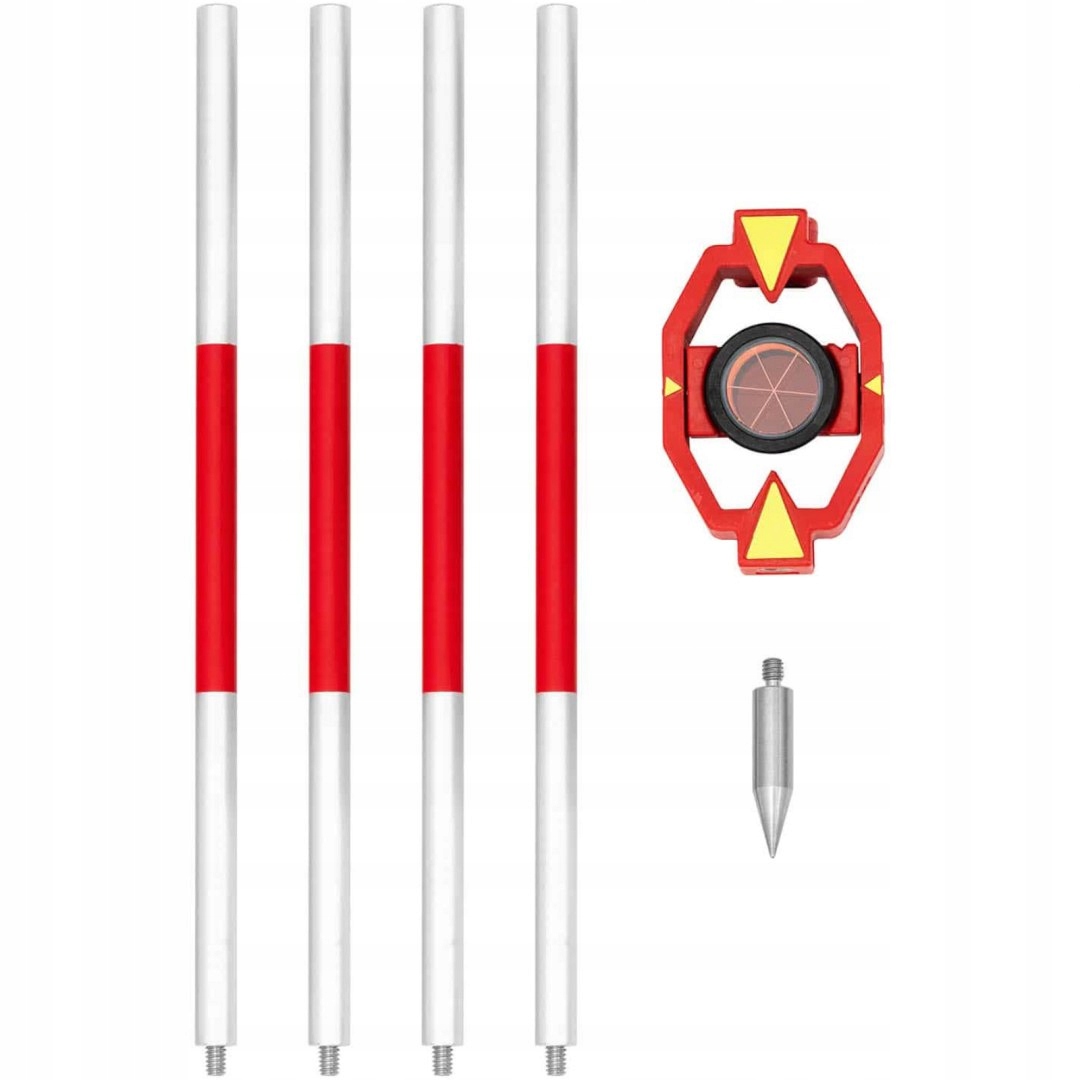 Mini pryzmat lustro dalmiercze geodezyjne z tyczką Klasa lasera klasa 1