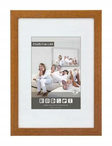 Rámeček dřevěný Gallery třešňový 60x70 cm Plexi