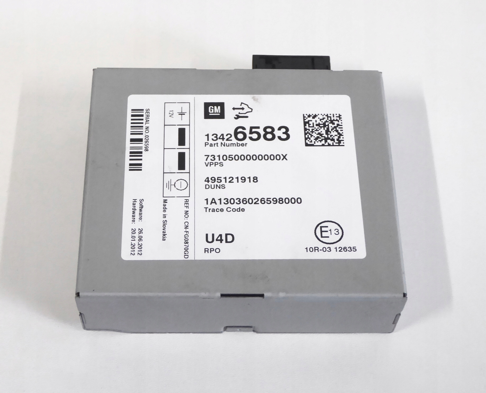 МОДУЛЬ U4D 13426583 OPEL ZAFIRA C TOURER