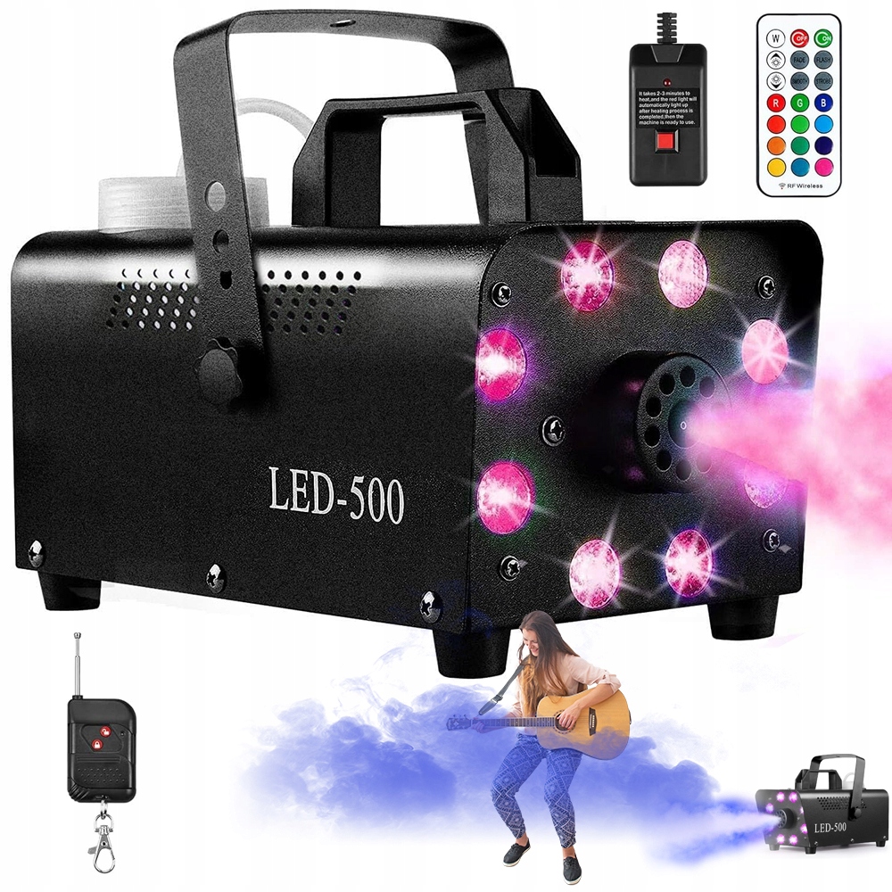 Výrobník Mlhy Se 4 Režimy Světla Pro Párty A Koncerty