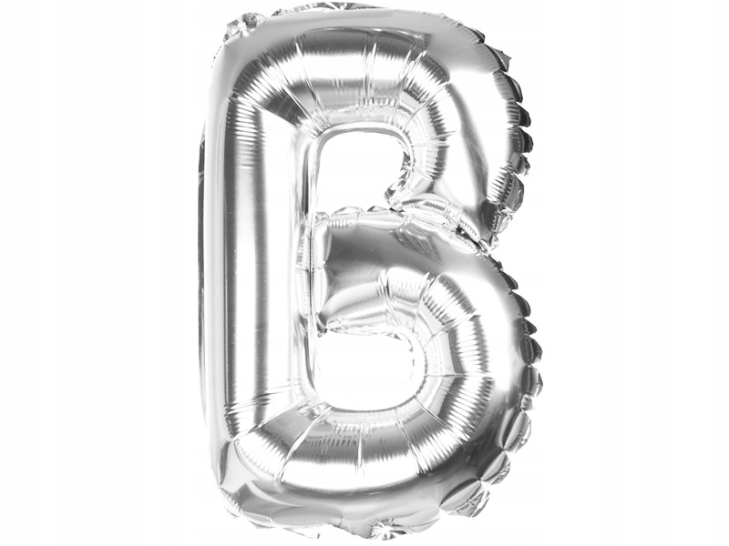

Balony Foliowe Literki 40CM Balon Foliowy Srebro B