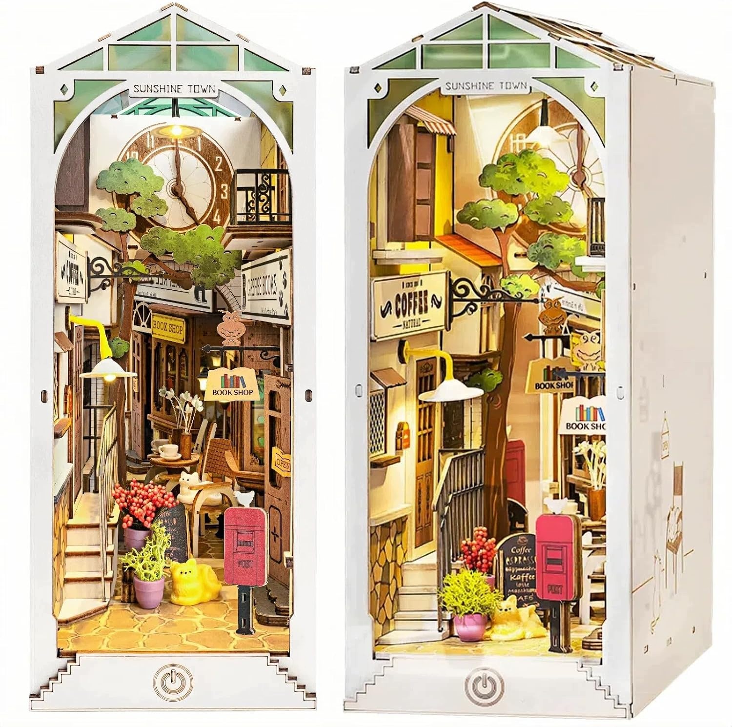 Rolife TGB02 Domek dla Lalek Book Nook Sunshine Town Drewniany