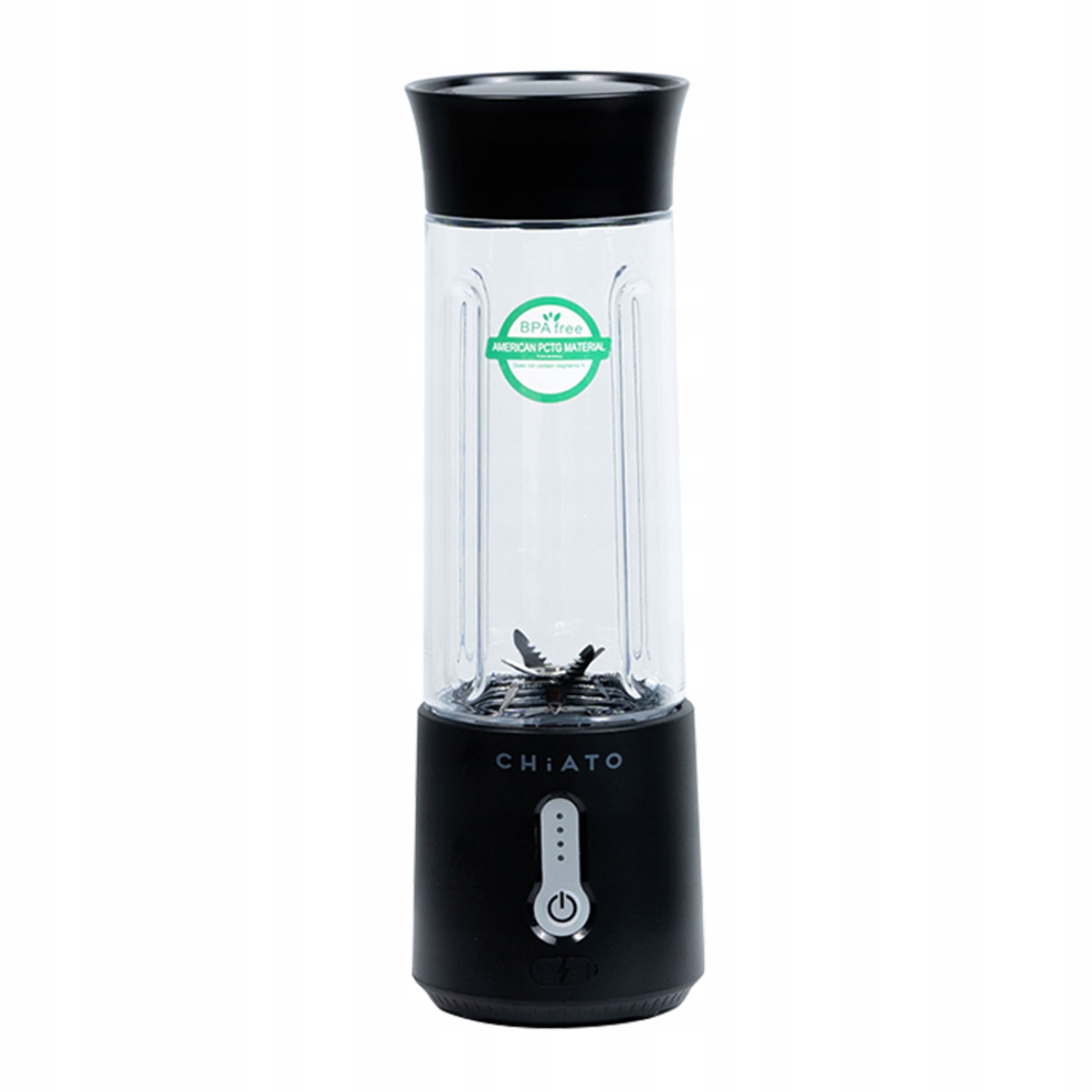 Blender przenośny CHiATO blendPLAY – 500 ml, czarny