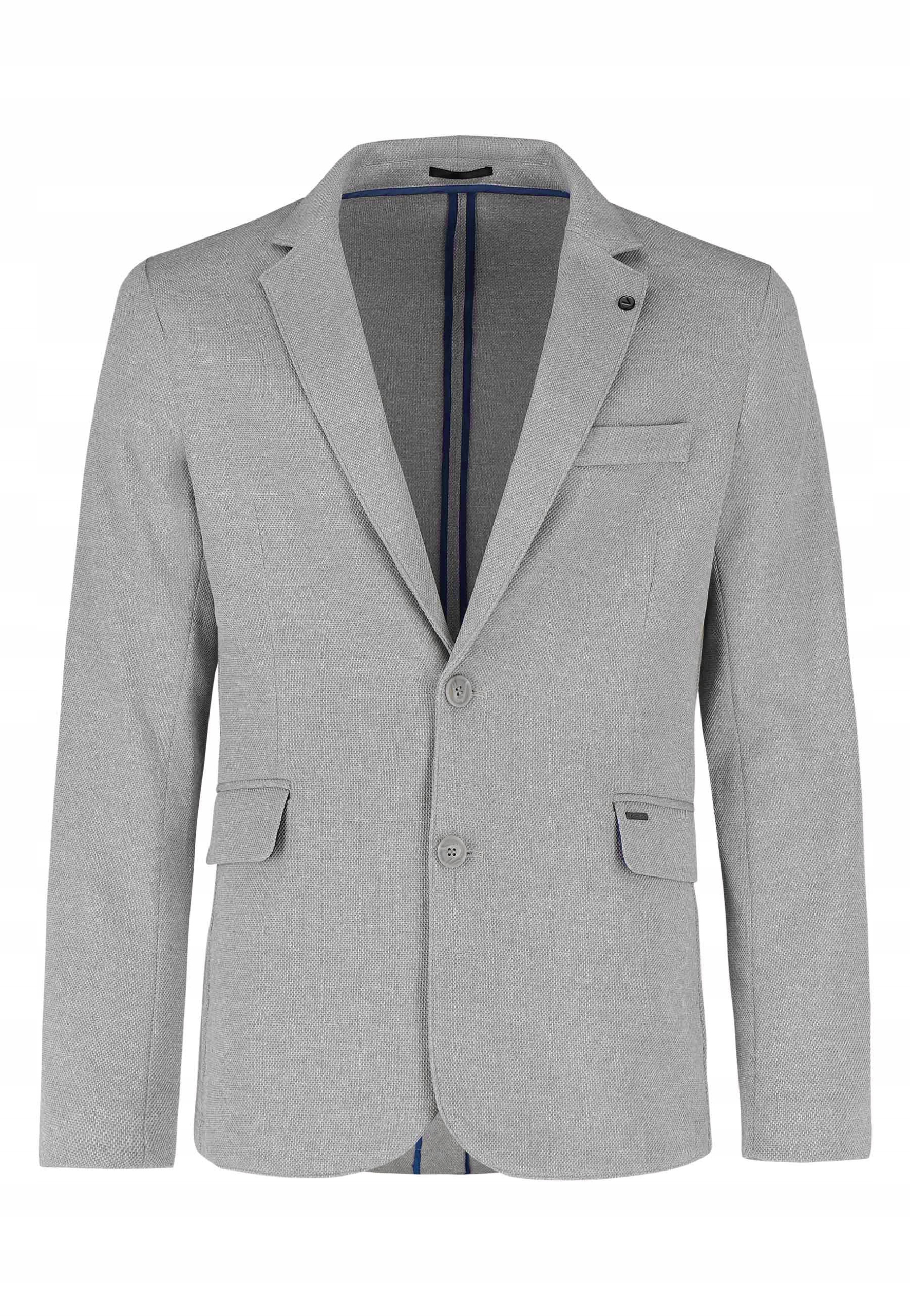 Pánské Pletené Sako Sako Šedé Volcano Jb-bond L