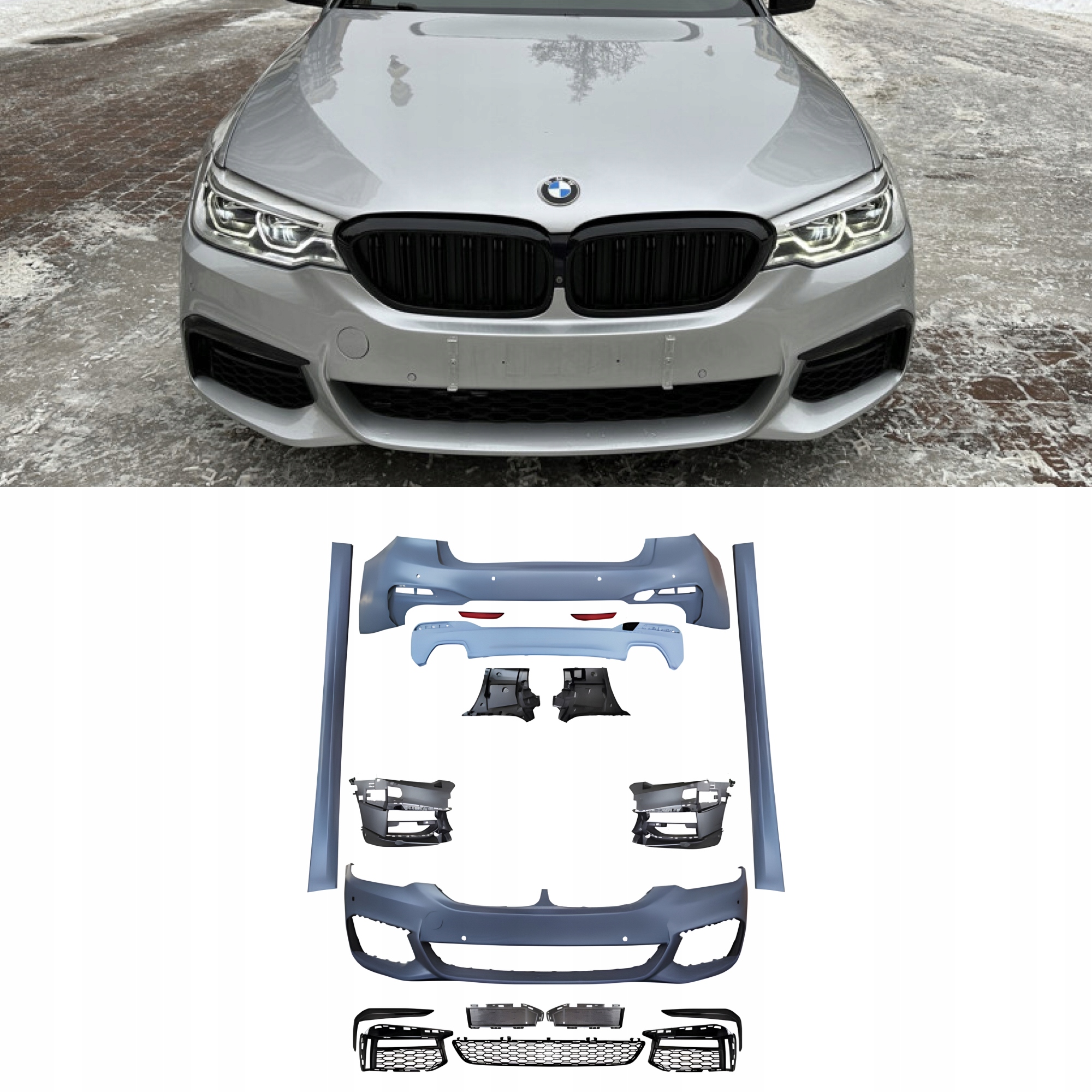 Bodykit Zderzaki Progi BMW G30 M-Tech Pre-LCI (2018–2020) Stan opakowania oryginalne
