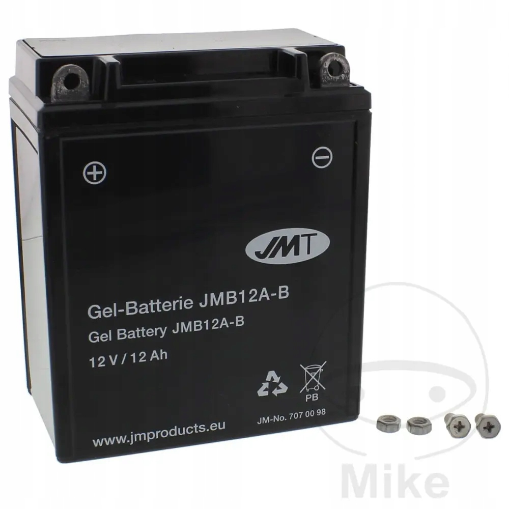 Motocyklový akumulátor Jmt JMB12A-B Gélová