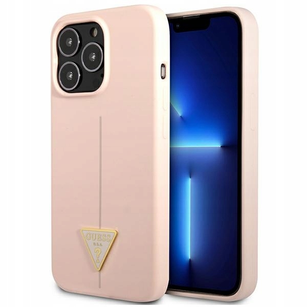 Etui Guess Silicone Triangle na iPhone 13 Pro Max różowe Guess