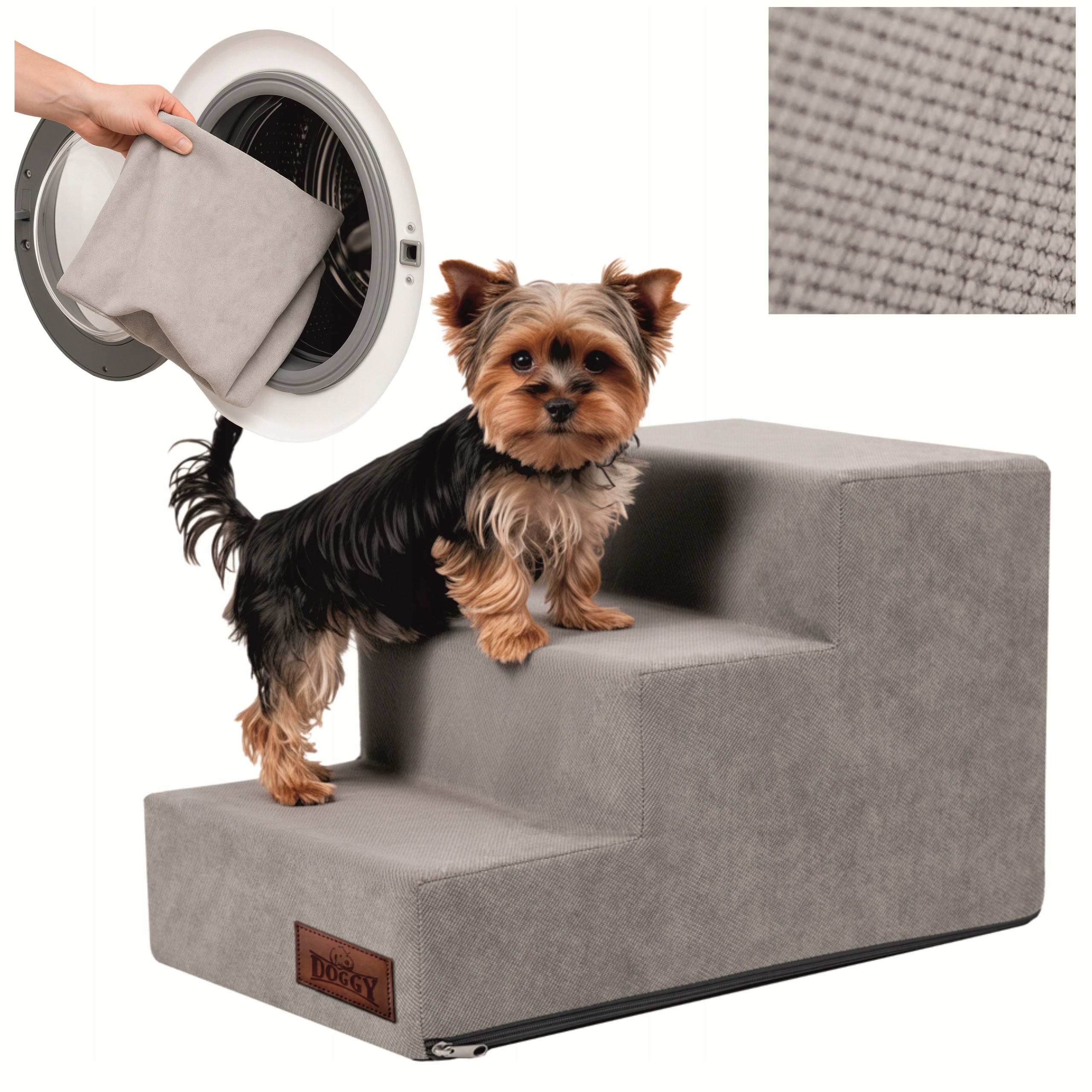 Schodki Dla Psa Schody dla psów kotów Rampa Antypoślizgowa, 3 stopnie 30 cm