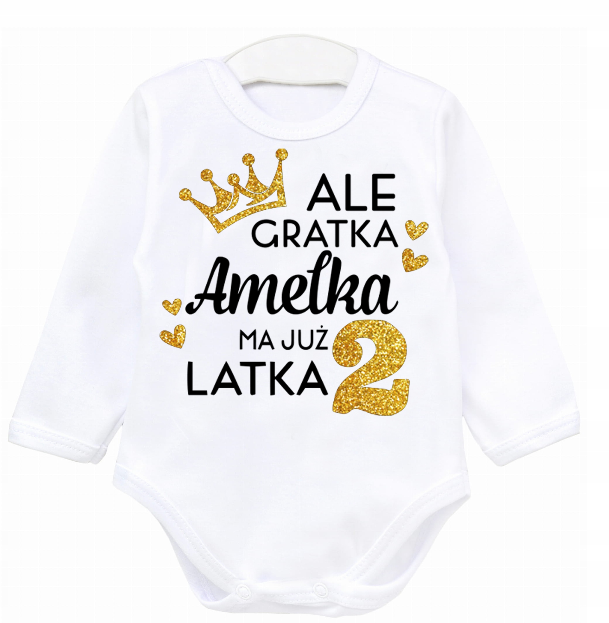 

Body dł rękaw Ale gratka mam 2 latka Imię r. 98