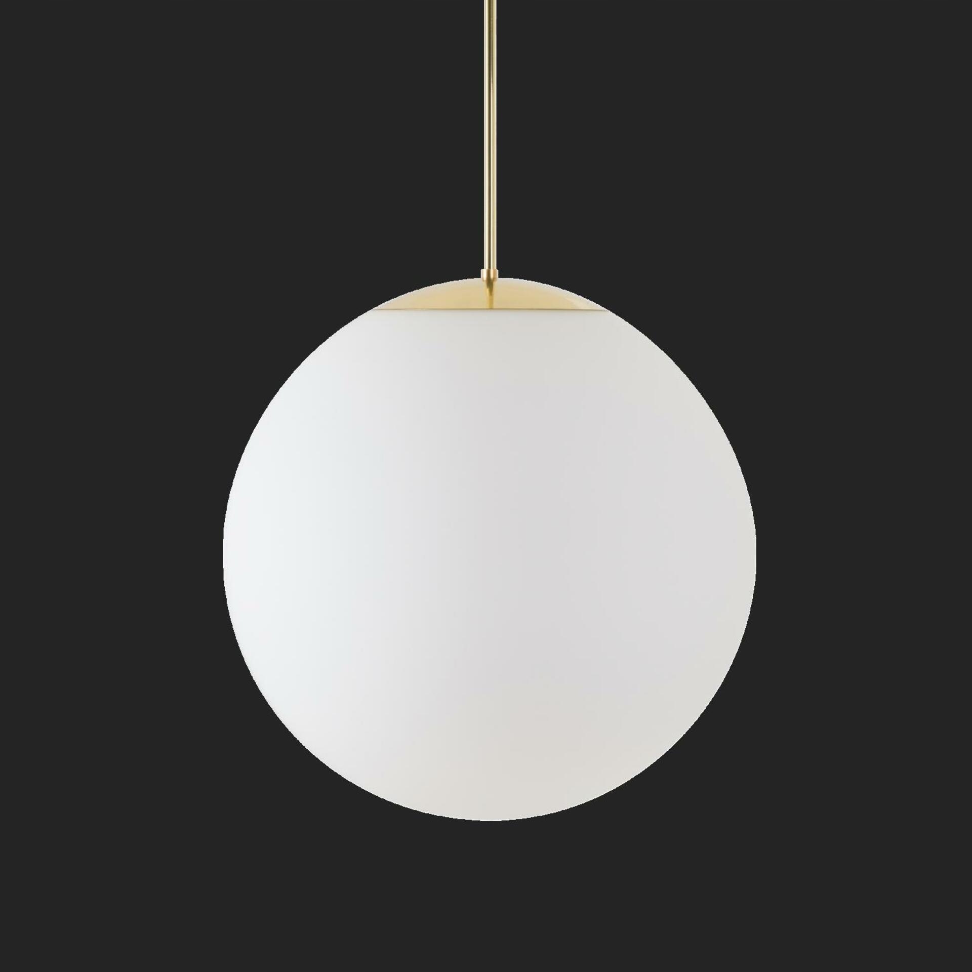 Osmont 62074 Adria P4 Hp závesné sklenené svietidlo mosadz leštená biela IP4