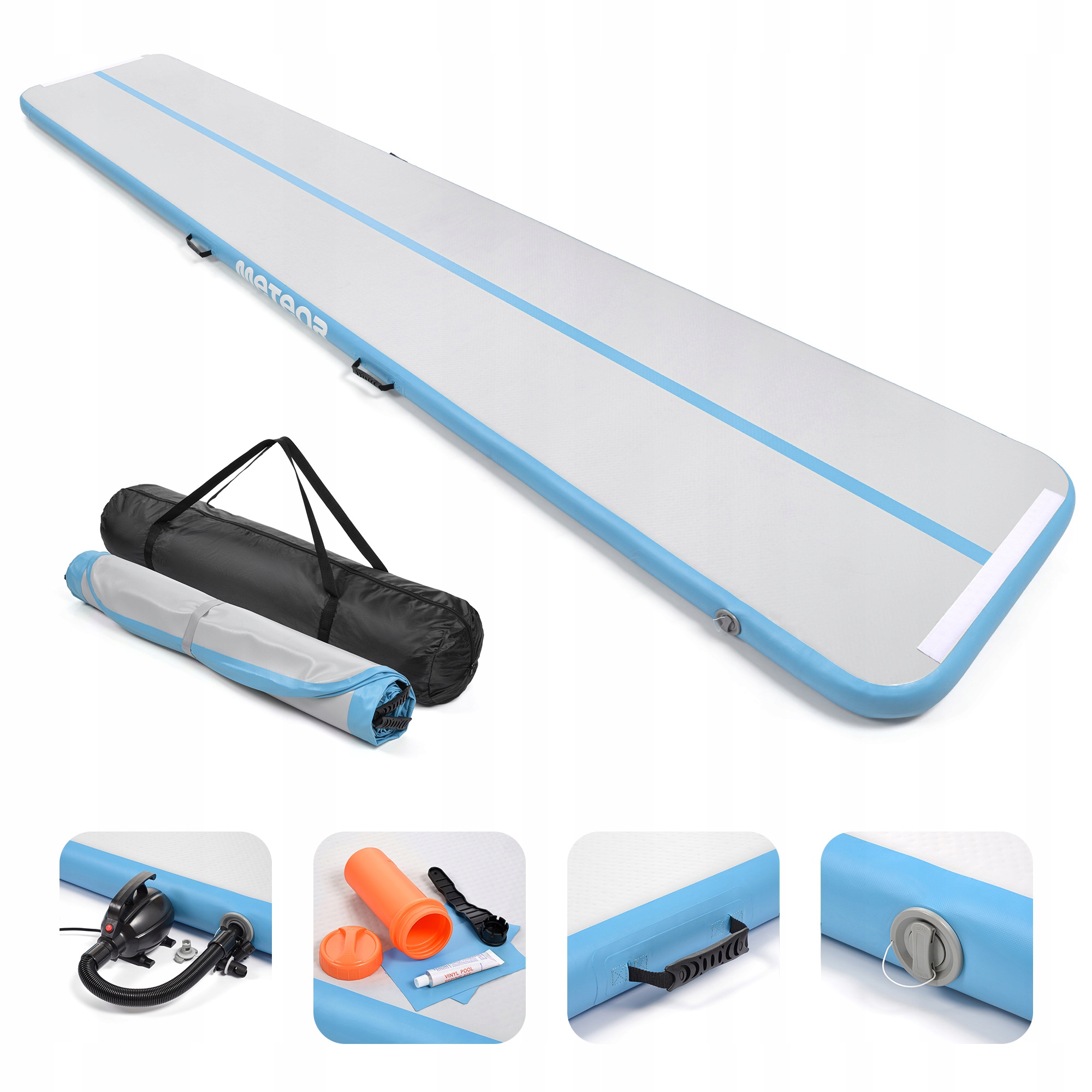 Nafukovací Akrobatická Dráha Gymnastická Podložka Airtrack Meteor 500 cm